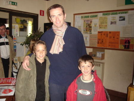 Laurent Haulotte et ses 2 enfants